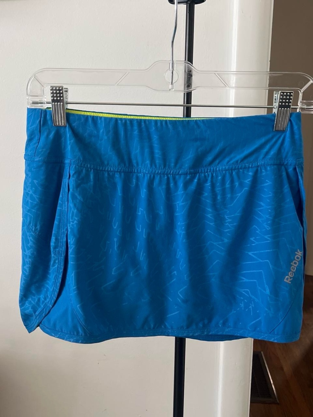 Reebok Bright Blue Tennis Skirt with Neon Lining